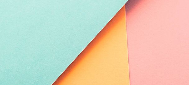 abstract colored paper background geometric pastel tone wallpaper banner for web - Fotó, kép