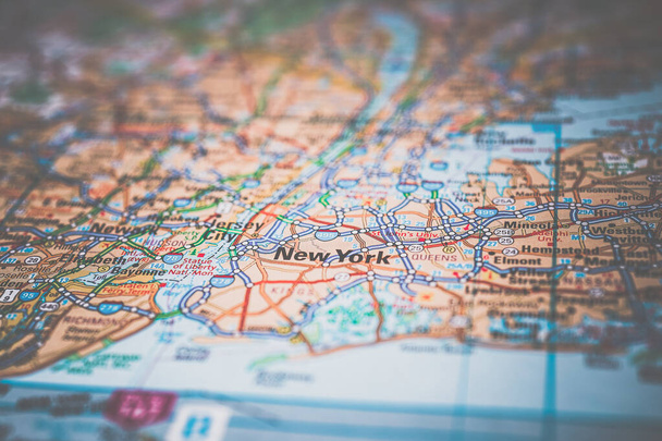 Нью-Йорк Карта подорожей - Фото, зображення