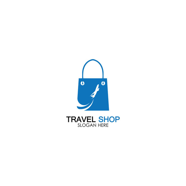 Utazás Shopping logó design sablon - Vektor, kép