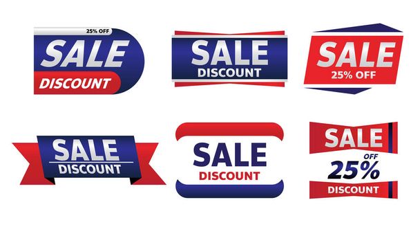 sale banner promotion tag design for marketing - Vector, imagen