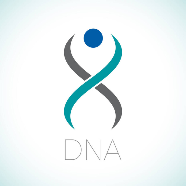 Znak wektorowy helix DNA i genetyka  - Wektor, obraz