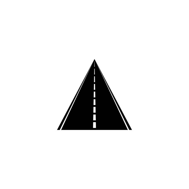Ikona silnice izolované na bílém pozadí. - Vektor, obrázek