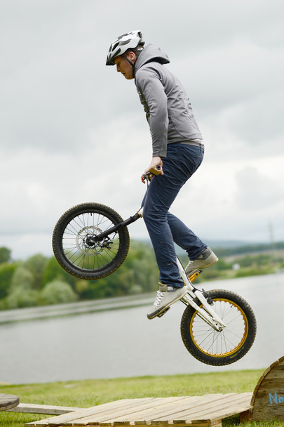 Biker jumping - Photo, Image