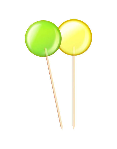 Lollipops ilustração realista - Vetor, Imagem