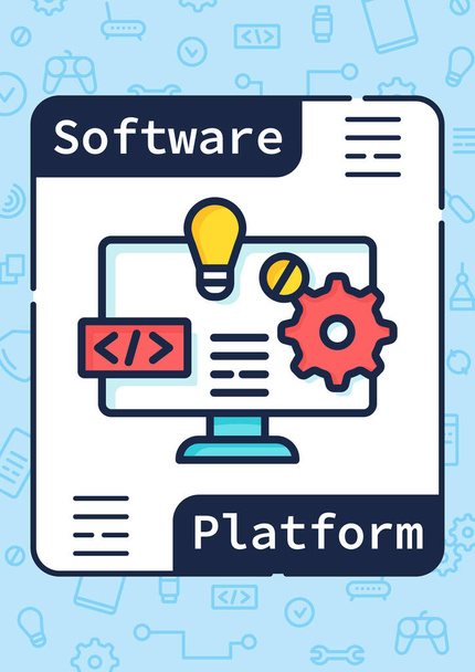 Software platform brochure - Vector, afbeelding