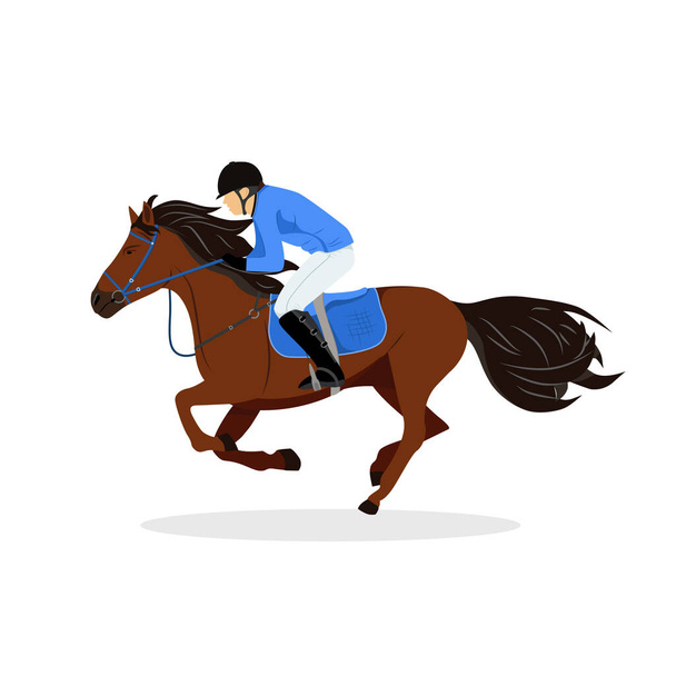 Sticker to car silhouette rider on horse. Expert in dressage of