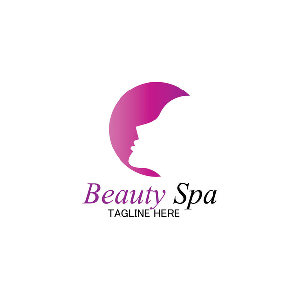 beauty spa logo design template-vector - Vettoriali, immagini