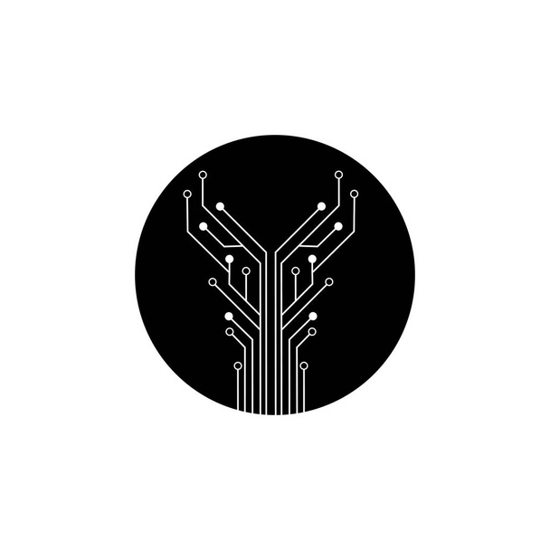 схема в колі icon.technology логотип дизайн шаблон значок символу вектор
 - Вектор, зображення