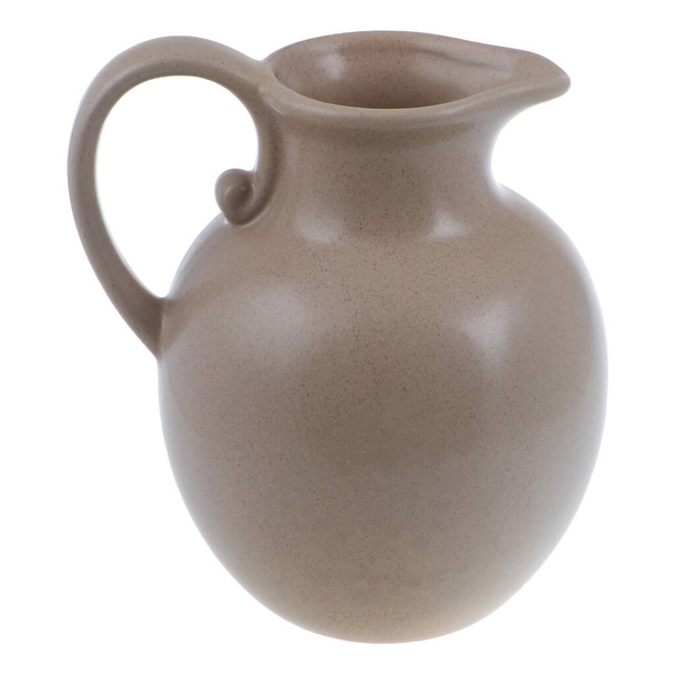 jarro de cerâmica no fundo branco - Foto, Imagem