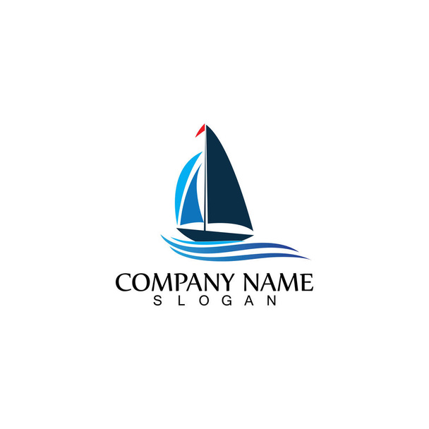 silhueta de navio linear de cruzeiro oceânico simples logotipo-vetor linear - Vetor, Imagem