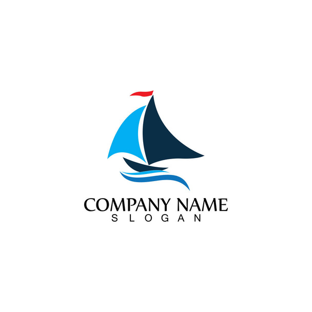 ωκεάνια κρουαζιέρα γραμμική σιλουέτα πλοίο απλό γραμμικό λογότυπο-διάνυσμα - Διάνυσμα, εικόνα