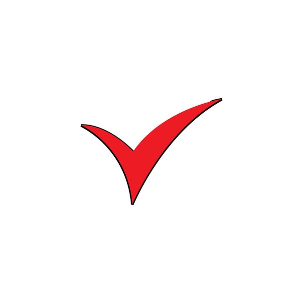 vink het symbool en het logo aan - Vector, afbeelding