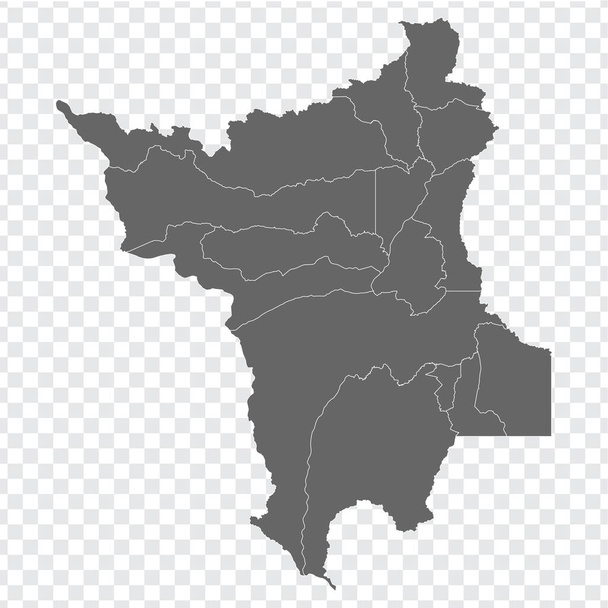 Чиста мапа Roraima з Бразилії. Високоякісна карта Roraima з муніципалітетами на прозорому тлі для дизайну веб-сайту, логотипу, додатку, інтерфейсу. Бразилія. ЕПС10. - Вектор, зображення