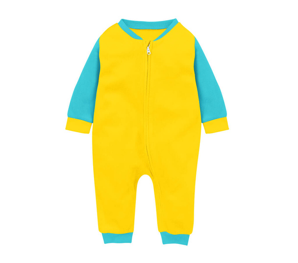 Используя этот великолепный макет Fleece Baby в кибер-желтом цвете, придайте вашей работе импульс. - Фото, изображение