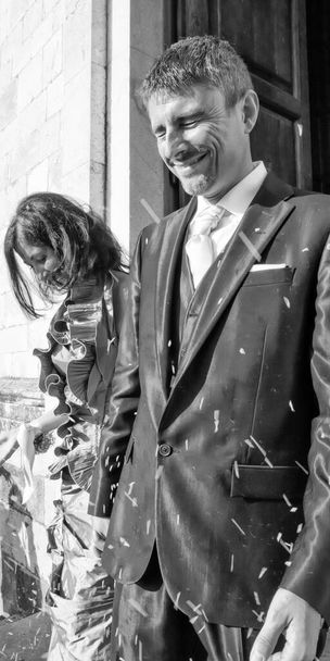 Chwile z dnia ślubu, Włochy - Zdjęcie, obraz