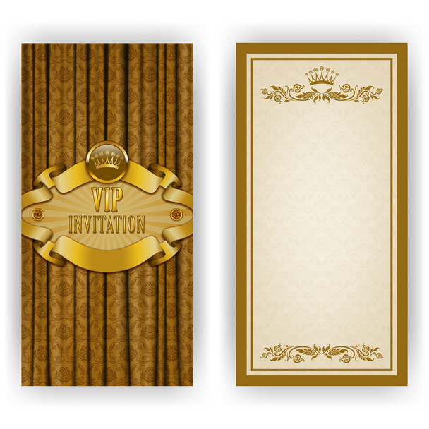 Elegant template for vip luxury invitation - Vector, Image