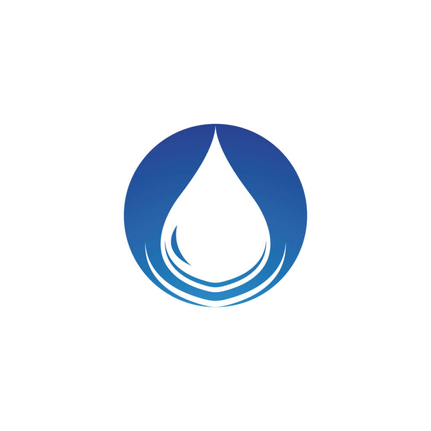 agua gota logotipo plantilla vector ilustración diseño - Vector, Imagen