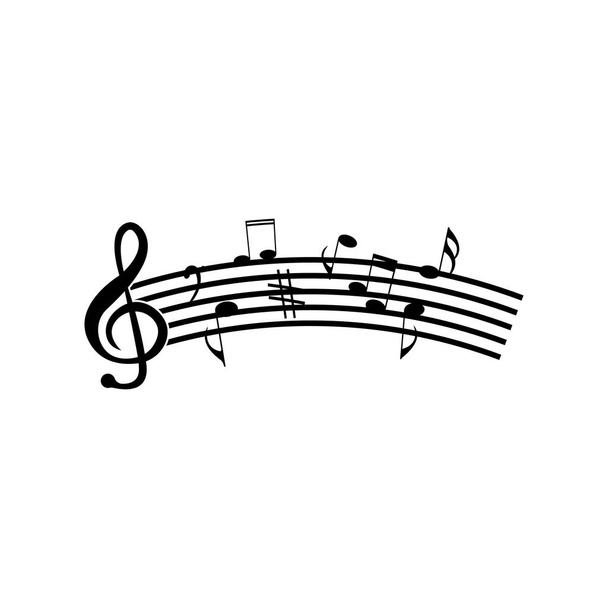Nota musicale Icona Disegno illustrativo vettoriale - Vettoriali, immagini