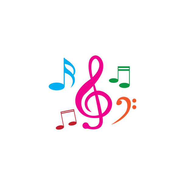 Музыкальная заметка Icon Vector illustration design - Вектор,изображение
