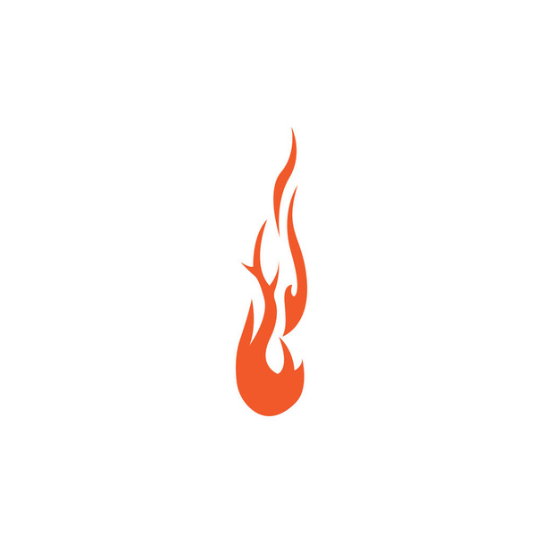 Tűz láng vektor illusztráció tervezési sablon - Vektor, kép