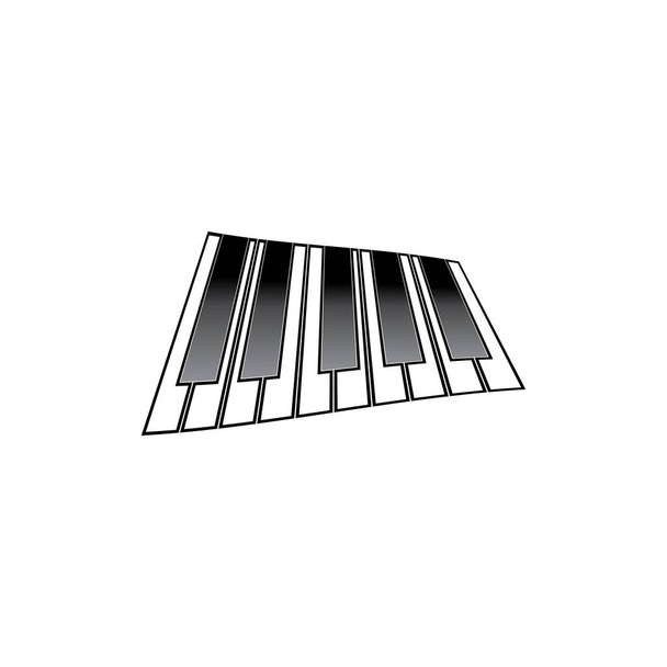 logo klavíru a vektor symbolů  - Vektor, obrázek