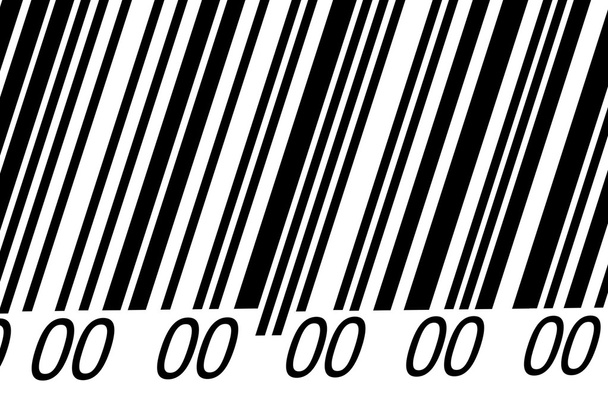 Abstract barcode security pattern  on white background - Photo, Image