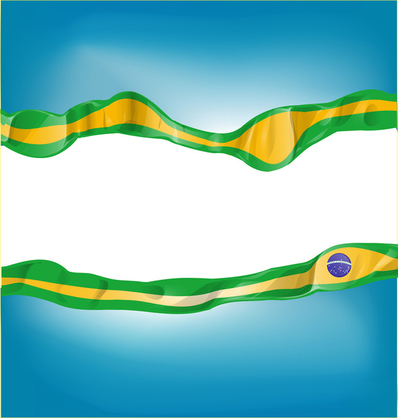 background with brazil flag - Vector, Image