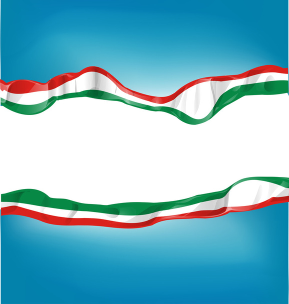 Background with Italian and mexican flag - Vector, Image