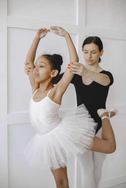 African little girl is studying ballet - Photo, image