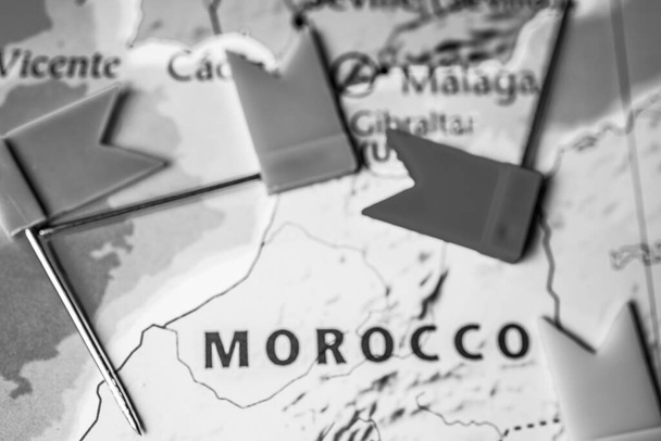 Marokko auf der Europakarte - Foto, Bild