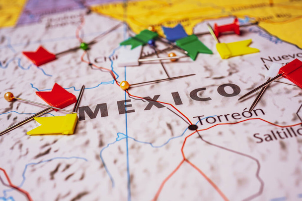 México en el mapa de América - Foto, imagen