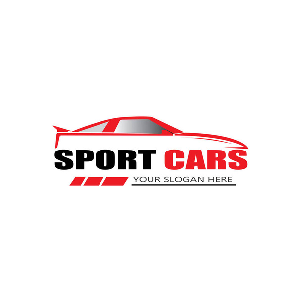 вектор дизайна логотипа спортивного автомобиля - Вектор,изображение