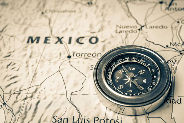 Amerika haritasında Meksika - Fotoğraf, Görsel