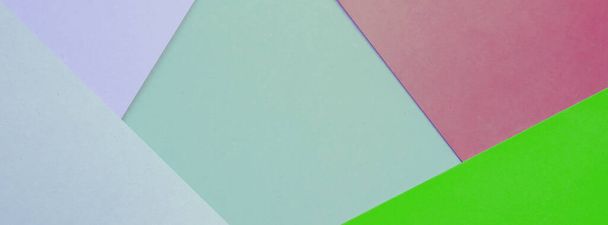 farbiges Papier, Hintergrundbanner für Website-Header-Design mit Kopierraum - Foto, Bild