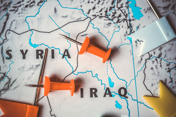 Irak auf der Europakarte - Foto, Bild