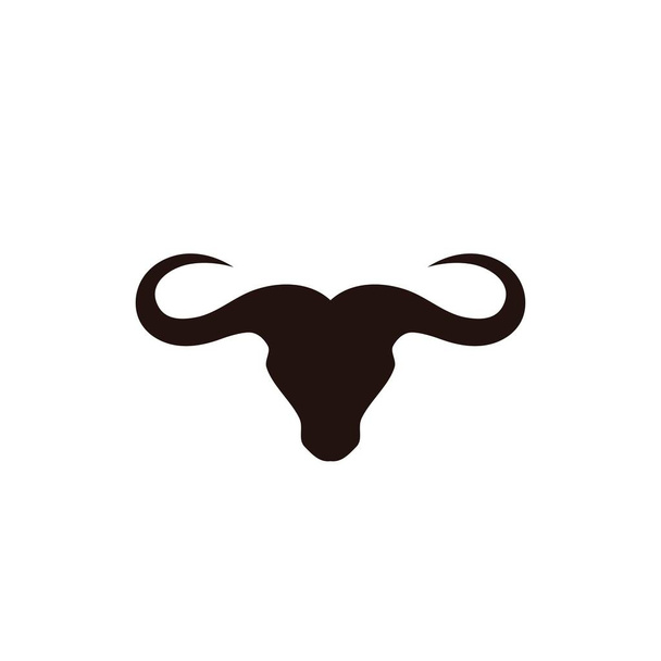 Bull κέρατο θυμωμένος λογότυπο διάνυσμα εικόνα - Διάνυσμα, εικόνα