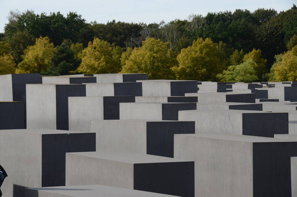 Murdered Jews of Europe memorial in Berlin, Germany - Foto, imagen