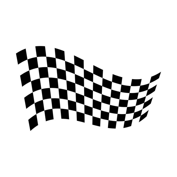 Race flag icon, simple design illustration vector - Vector, Image