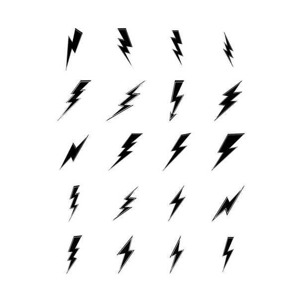 Blitz Blitz Strom Logo Design-Vorlage - Vektor, Bild