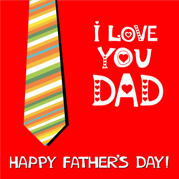Happy Father's Day vector illustration background  - Vetor, Imagem