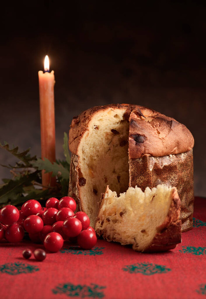 Italy, christmas, panettone dessert - Photo, Image