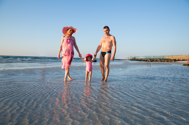 huppy család, a perzsa-öbölben a strand - Fotó, kép