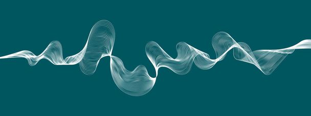 abstract wavy lines modern vector background - Vector, Image