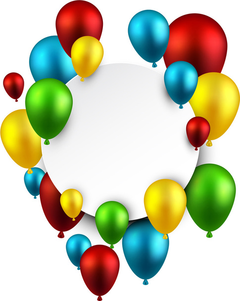 Celebrate background with balloons. - Вектор, зображення
