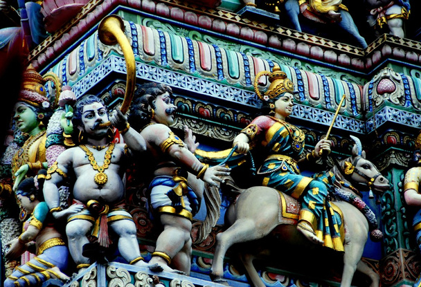 Singapur: Templo Hindú de Sri Veeramakaliamman
 - Foto, Imagen