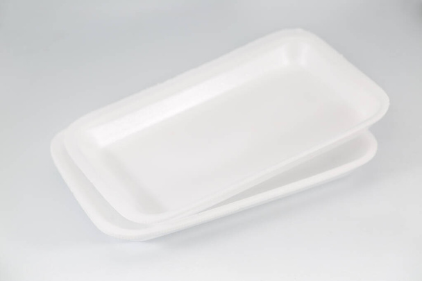 white foam box on white background - Valokuva, kuva