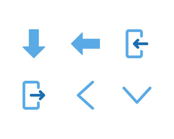 set of different arrows web icons  - Vector, afbeelding