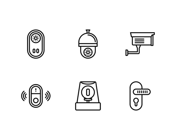 Háztartási biztonsági ikonok beállítva - Vektor, kép