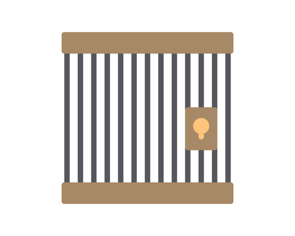 vector illustration of cage icon - Vector, Image