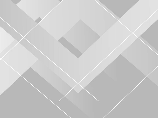 Абстрактный серо-белый геометрический вектор современного дизайна фона - Вектор,изображение
